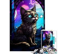 Jigsaw Puzzle 1000 Munchkin Cat The Wild Educational Games for Educational Game Challenge Toy Great Gifts And Toys Staycation Kill Time (Size 50x75cm)