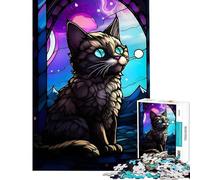 Jigsaw Puzzle 1000 Munchkin Cat The Wild Educational Games for Educational Game Challenge Toy Great Gifts And Toys Staycation Kill Time (Size 38x26cm)
