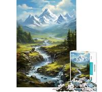 Jigsaw Puzzle 1000 Natural Fantasy Landscape Educational Game Brain Intelligence Challenge Addictive Toys Secret Santa Gifts Birthday Present (Size 38x52cm)