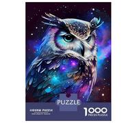 Jigsaw Puzzle 1000 OWL with Galaxy Theme Jigsaw for Adults Family Game Analysis And Logic Unique Gifts for Birthday And Christmas 38x26cm/1000pcs