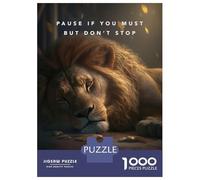 Jigsaw Puzzle 1000 Pause If You Must Adult Jigsaw Puzzle Brain Teaser Game Precision Cutting Unique Gifts for Birthday And Christmas 38x26cm/1000pcs