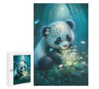 Jigsaw Puzzle 1000 PCS Adorable Little Panda Bear Puzzles for Teenagerss Stress Reliever Educational Challenge Unique Birthday And Gifts 1000 PCS