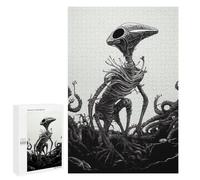 Jigsaw Puzzle 1000 PCS Alien Landscape Surreal Extraterrestrial Artwork Jigsaws for Adults Toy Wall Decor Difficult Hard Unique Gifts for Birthday And Christmas 1000 PCS