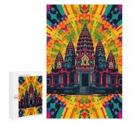 Jigsaw Puzzle 1000 PCS Angkor Wat Art Jigsaws for Adults Toy Wall Decor Pattern Assembly Deal As Gifts for The Whole Family 1000 PCS