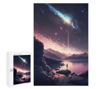 Jigsaw Puzzle 1000 PCS Anime Galaxy Sunset Puzzles for Teenagerss Stress Reliever Educational Challenge Unique Birthday And Gifts 1000 PCS