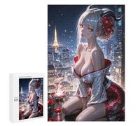 Jigsaw Puzzle 1000 PCS Anime Girl in Kimono Jigsaws for Adults Puzzle Birthday Present Difficult And Challenge Challenging Game Gifts 1000 PCS