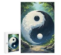 Jigsaw Puzzle 1000 PCS Anime Yin Yang Nature Jigsaws for Adults Toy Wall Decor Difficult Hard Unique Gifts for Birthday And Christmas 1000 PCS