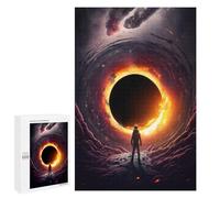 Jigsaw Puzzle 1000 PCS Astronaut Near Black Hole -1 Adult Puzzles Toy Wall Decor Birthday Present Deal As Gifts for The Whole Family 1000 PCS