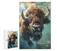 Jigsaw Puzzle 1000 PCS Bison Sea Jigsaws for Adults Toy Wall Decor Difficult Hard Unique Gifts for Birthday And Christmas 1000 PCS