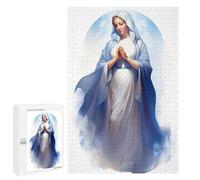 Jigsaw Puzzle 1000 PCS Blessed Mother Mary Painting Adult Puzzles Toy Wall Decor Birthday Present Deal As Gifts for The Whole Family 1000 PCS