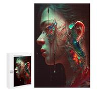 Jigsaw Puzzle 1000 PCS Broken Elegance A Digital Artwork Jigsaws for Adults Toy Wall Decor Difficult Hard Unique Gifts for Birthday And Christmas 1000 PCS