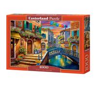 CASTORLAND 1000 Piece Jigsaw Puzzle, Venetian Dream, Vibrant Venice Canal Scene, Italian Charm, Adult Jigsaw Puzzle, C-105281-2