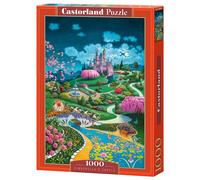 CASTORLAND 1000 Piece Jigsaw Puzzles, Cinderella's Castle, Fairytale Scenery, Adult Puzzle, Castorland C-105243-2