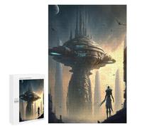 Jigsaw Puzzle 1000 PCS City of The Future A Sci-Fi Vision Jigsaws for Adults Toy Wall Decor Difficult Hard Unique Gifts for Birthday And Christmas 1000 PCS