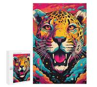 Jigsaw Puzzle 1000 PCS Colorful Jaguar Art Print Adult Jigsaw Puzzles Enhance Memory Parent-child Interaction Brainteaser Family Games 1000 PCS