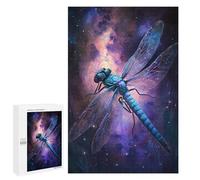 Jigsaw Puzzle 1000 PCS Cosmic Dragonfly Art Print-4 Jigsaw Puzzles for Teenagerss Hand Speed Race Fun Activities at Home Challenging Game And Family Play 1000 PCS