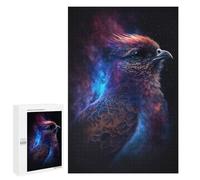 Jigsaw Puzzle 1000 PCS Cosmic Feathered Bird Art Print-2 Puzzles for Teenagerss Stress Reliever Educational Challenge Unique Birthday And Gifts 1000 PCS