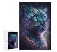 Jigsaw Puzzle 1000 PCS Cosmic Leopard Portrait-4 Jigsaws for Adults Puzzle Birthday Present Difficult And Challenge Challenging Game Gifts 1000 PCS