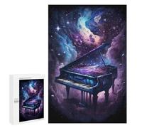 Jigsaw Puzzle 1000 PCS Cosmic Piano Melodies Puzzles for Teenagerss Stress Reliever Educational Challenge Unique Birthday And Gifts 1000 PCS