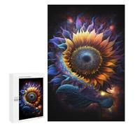 Jigsaw Puzzle 1000 PCS Cosmic Sunflower Bloom-1 Jigsaws for Adults Puzzle Birthday Present Difficult And Challenge Challenging Game Gifts 1000 PCS