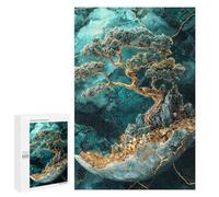 Jigsaw Puzzle 1000 PCS Crystal Realm Bonsai Tree Jigsaws for Adults Toy Wall Decor Pattern Assembly Deal As Gifts for The Whole Family 1000 PCS