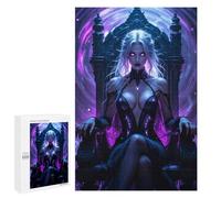 Jigsaw Puzzle 1000 PCS Dark Queen on Throne Jigsaw Puzzles for Teenagerss Hand Speed Race Fun Activities at Home Challenging Game And Family Play 1000 PCS