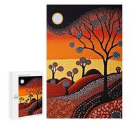 Jigsaw Puzzle 1000 PCS Desert Sunset Landscape Jigsaws for Adults Anti-Stress Toys Staycation Kill Time Help The Brain Exercise 1000 PCS