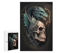 Jigsaw Puzzle 1000 PCS Dragon Skull Artwork Adult Jigsaw Puzzles Enhance Memory Parent-child Interaction Brainteaser Family Games 1000 PCS