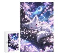 Jigsaw Puzzle 1000 PCS Dream Kitsune Anime Fox Jigsaws for Adults Toy Wall Decor Pattern Assembly Deal As Gifts for The Whole Family 1000 PCS