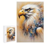 Jigsaw Puzzle 1000 PCS Eagle Art Print, Abstract Painting Jigsaw Puzzles for Teenagerss Hand Speed Race Fun Activities at Home Challenging Game And Family Play 1000 PCS
