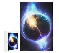 Jigsaw Puzzle 1000 PCS Electricity And Fire Globe Artwork Jigsaws for Adults Toy Wall Decor Difficult Hard Unique Gifts for Birthday And Christmas 1000 PCS