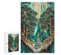 Jigsaw Puzzle 1000 PCS Emerald Renewal Kintsugi Art Jigsaws for Adults Toy Wall Decor Pattern Assembly Deal As Gifts for The Whole Family 1000 PCS