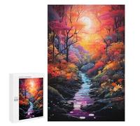Jigsaw Puzzle 1000 PCS Enchanted Forest Pathway-3 Adult Jigsaw Puzzles Enhance Memory Parent-child Interaction Brainteaser Family Games 1000 PCS