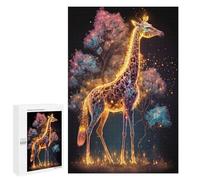 Jigsaw Puzzle 1000 PCS Enchanted Giraffe in Fantasy Forest Jigsaws for Adults Toy Wall Decor Difficult Hard Unique Gifts for Birthday And Christmas 1000 PCS