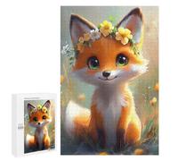 Jigsaw Puzzle 1000 PCS Floral Fox Fantasy Adult Jigsaw Puzzles Enhance Memory Parent-child Interaction Brainteaser Family Games 1000 PCS