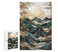 Jigsaw Puzzle 1000 PCS for Adults Abstract Mountain Sunset Puzzle for Adults Toy Wall Decor Perfect Decoration Stress Reduction Gifts 1000 PCS