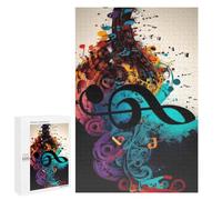 Jigsaw Puzzle 1000 PCS for Adults Abstract Musical Fusion Jigsaw Puzzle Family Game Difficult Hard Deal As Gifts for The Whole Family 1000 PCS