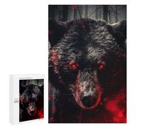 Jigsaw Puzzle 1000 PCS for Adults Angry Bear Adult Jigsaw Brain Teaser Game Birthday Present Help The Brain Exercise 1000 PCS