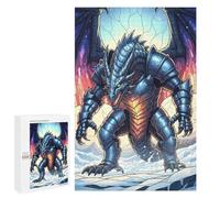 Jigsaw Puzzle 1000 PCS for Adults Armored Dragon in Snowy Landscape Puzzle for Adults Toy Wall Decor Perfect Decoration Stress Reduction Gifts 1000 PCS