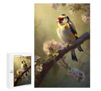 Jigsaw Puzzle 1000 PCS for Adults Bird Goldfinch Beautiful Jigsaw for Adults Hands-on Game Wall Decoration Help The Brain Exercise 1000 PCS