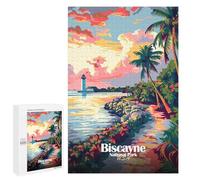 Jigsaw Puzzle 1000 PCS for Adults Biscayne National Park Travel Puzzle for Adults Toy Wall Decor Perfect Decoration Stress Reduction Gifts 1000 PCS