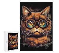 Jigsaw Puzzle 1000 PCS for Adults Cartoon Style of Cat Adult Jigsaw Puzzle Relaxing Games Precision Cutting Deal As Gifts for The Whole Family 1000 PCS