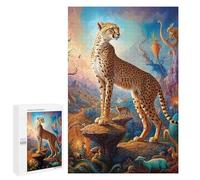 Jigsaw Puzzle 1000 PCS for Adults Celestial Cheetah Adult Jigsaw Puzzle Relaxing Games Precision Cutting Deal As Gifts for The Whole Family 1000 PCS