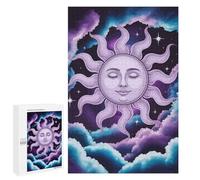 Jigsaw Puzzle 1000 PCS for Adults Celestial Sun Face in Cloudy Sky Jigsaws for Adults DIY Toys But Fun And Humorous for Birthday, Chrismas 1000 PCS