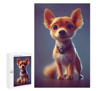Jigsaw Puzzle 1000 PCS for Adults Charming Chihuahua Portrait Puzzles for Adults Relaxing Games Presents for Women for Birthday, Chrismas 1000 PCS