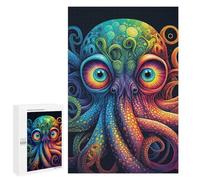 Jigsaw Puzzle 1000 PCS for Adults Colorful Octopus Artwork Jigsaw for Adults Toy Wall Decor Home Decoration for Birthday, Chrismas 1000 PCS