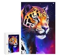 Jigsaw Puzzle 1000 PCS for Adults Cosmic Leopard Portrait Jigsaw for Adults Toy Wall Decor Home Decoration for Birthday, Chrismas 1000 PCS