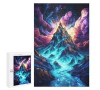 Jigsaw Puzzle 1000 PCS for Adults Cosmic Mountain Peak Jigsaw for Adults Hands-on Game Wall Decoration Help The Brain Exercise 1000 PCS