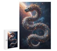 Jigsaw Puzzle 1000 PCS for Adults Cosmic Serpent Adult Jigsaw Brain Teaser Game Birthday Present Help The Brain Exercise 1000 PCS