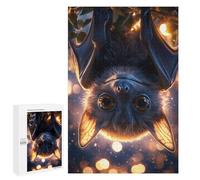 Jigsaw Puzzle 1000 PCS for Adults Cute Bat Hanging Upside Down Jigsaw Puzzle Anti-Stress Toys For Family Fun Stress Reduction Gifts 1000 PCS
